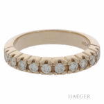 Moncara Halb Memoire Ring Gelbgold 585/14k ca. 0,50ct. Diamanten 56GR. - Bild 2 Vorschau