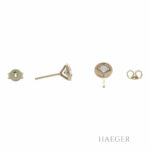 Ohrstecker Gelbgold 585 / 14k. ca. 0,56 ct. - Bild 2 Vorschau