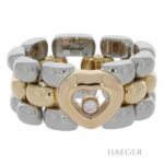Chopard Happy Diamonds Diamant Ring Gelbgold / Edelstahl 750 / 18 k. ca. 0,05 ct. - Bild 2 Vorschau