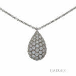 Wempe Diamant Collier Tropfenform Anhänger Weißgold / 750 k. 0,80ct. Vorschau