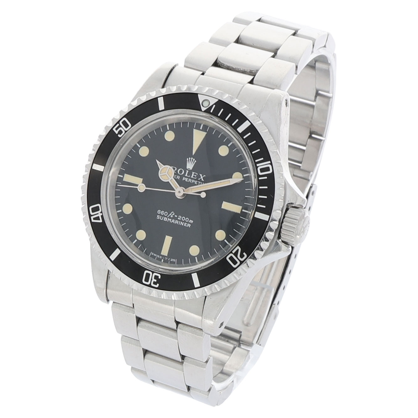 Rolex Submariner (No Date) Ref. 5513 matt non serif Dial honey patina 1973 unpolished - Bild 2