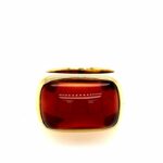 Granat Ring Gr. 51 Gelbgold 750/ 18K - Bild 2 Vorschau