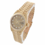 Rolex Lady-Datejust 26 Ref. 69178 Gold 18K Factory Diamond Dial President ca. 1994 - Bild 2 Vorschau