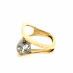 Modischer Diamant Ring Gr.53 ca. 0,80ct Diamant Bicolor 585/ 14K - Bild 2 Vorschau