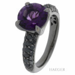 Damen Amethyst Diamant Ring Weißgold 750 / 18 Kt. ca. 0,78ct. Vorschau