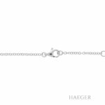 Aquamarin Diamant Collier Weißgold 750 / 18 Kt. ca. 0,36ct. - Bild 2 Vorschau