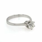 Solitärring Gr. 55 ca. 0,90 ct Diamant Weißgold 750/ 18K - Bild 3 Vorschau