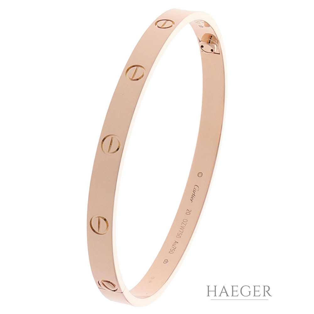 Cartier Love Armreif Roségold 750/18k Gr 20 m. Zertifikat
