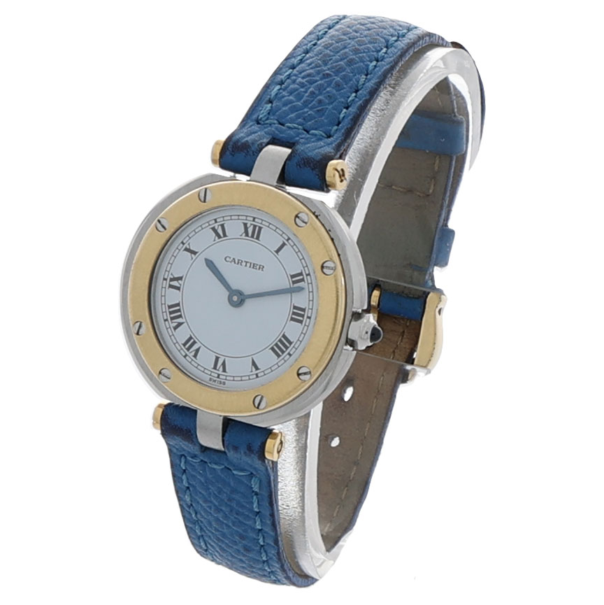 Cartier Santos Vendome Stahl/Gold 18K Quarz 2000’s Vintage Watch - Bild 2