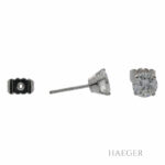Solitär Diamant Ohrstecker Weißgold 750 / 18 Kt. - Bild 2 Vorschau
