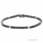 Diamant Riviérearmband Weißgold 750 / 18 Kt. ca. 6,62ct. - Bild 2 Vorschau