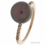 Diamant Ring Tahiti Perle Gelbgold 750 / 18kt. ca. 0,05 ct. Vorschau