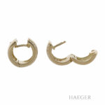 Diamant Creolen Gelbgold 750 / 18kt. ca. 0,36ct. - Bild 2 Vorschau