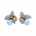 Tiffany & Co. Leaves Gelbgold / Platin Ohrclips mit ca. 1,09ct Diamanten - Bild 4 Vorschau