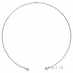 Halsreif 40cm Weißgold 750 / 18K mit 0,34ct Diamanten - Bild 2 Vorschau