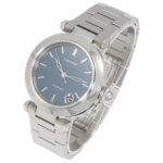 Cartier Pasha C Ref 2324 Stahl blue dial Full Set 2002 wie u Pasha - Bild 2 Vorschau