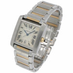 Cartier Tank Française Ref. 2302 Stahl/Gold 28x32mm Revision Mai 2024 ca. 2007 - Bild 2 Vorschau