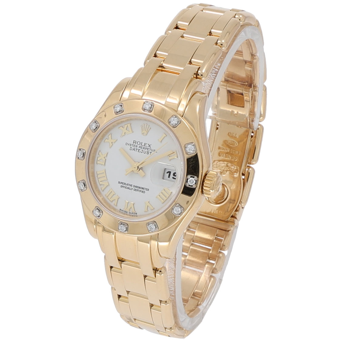 Rolex Pearlmaster Lady-Datejust Pearlmaster 29mm Ref. 80318 Gold 18K Full Set LC100 2016 - Bild 2