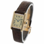 Cartier Tank Vermeil Ref. 1613 Argent 925 Ivory coulor dial Full Set 1996 - Bild 2 Vorschau