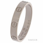Cartier Love Trauring Gr.58 Weißgold 750 / 18K Full Set Vorschau