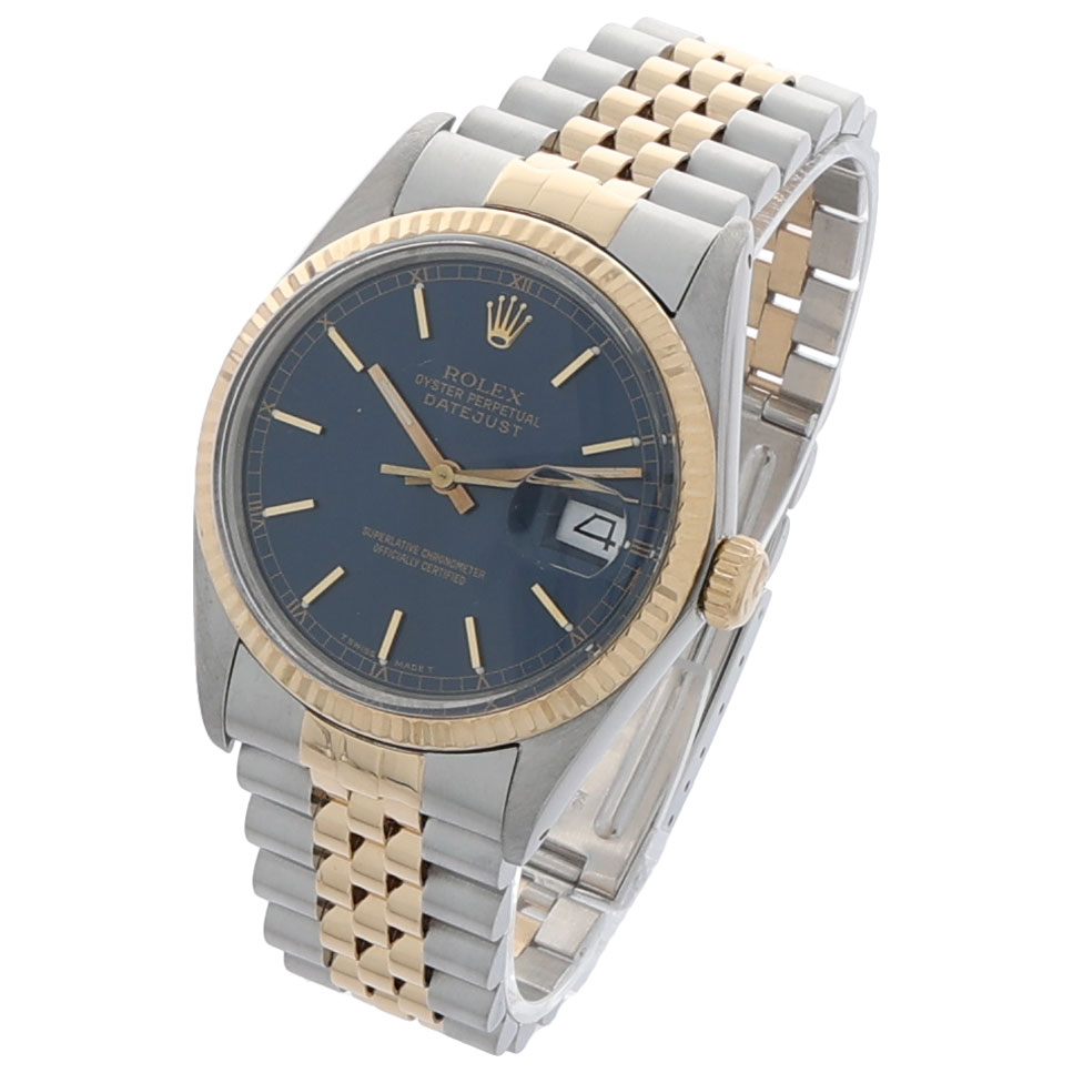 Rolex Datejust 36 Ref. 16013 Stahl/Gold 18K Jubilee blue dial ca. 1986 - Bild 2