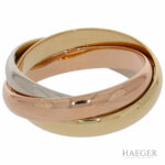 Cartier Trinity Ring Tricolorgold 750 / 18 Kt. Gr 62 - Bild 3 Vorschau