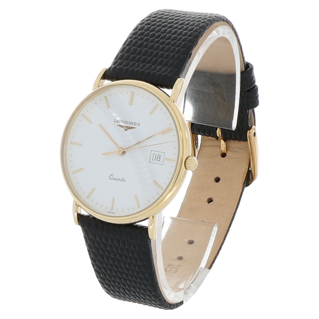 Longines Classique Quarz 18K Gold Vintage Watch Full Set - Bild 2