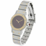 Cartier Santos Octagon Ref. 0907 Stahl/Gold 18K automatic 1990’s Vintage Watch - Bild 2 Vorschau
