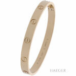 Cartier Love Armreif Gr.17 Gelbgold 750 / 18K mit Schraube - Bild 3 Vorschau