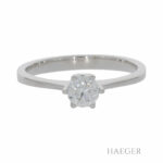 Solitärring Gr.55 Weißgold 585 / 14K mit ca. 0,5ct Diamant - Bild 2 Vorschau