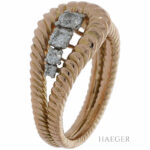 Ring Gr.53 Gelbgold 750 / 18K mit 0,4ct Altschliff Diamanten Vorschau