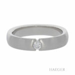 Spannring Gr.53 Platin 950 mit 0,1ct Diamant - Bild 2 Vorschau
