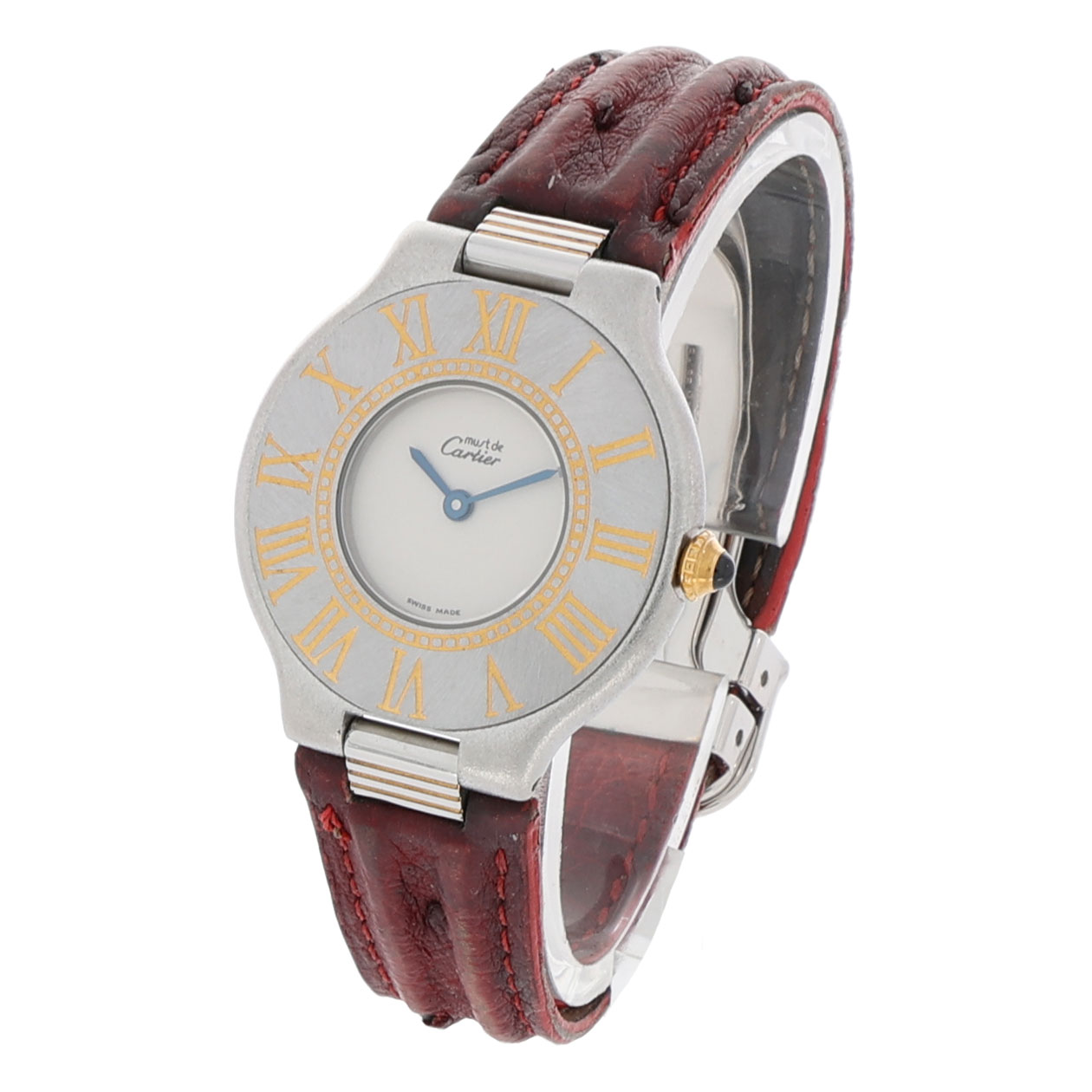 Cartier 21 Must de Cartier Quartz Ladies Watch Must 21 Stainless Steel Leather Strap - Bild 2