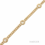 Chopard Happy Diamond Armband 18cm Gelbgold mit Diamanten / Chopard Zert. - Bild 3 Vorschau