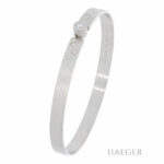 Armreif 16,5cm Platin 950 mit 0,38ct Diamanten - Bild 2 Vorschau
