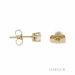 Solitärohrstecker Gelbgold 750 / 18K mit ca. 0,3ct Diamanten - Bild 2 Vorschau