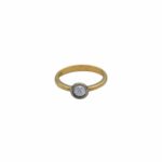 Solitärring Bicolor 750 / 18K mit 0,55ct Diamant Vorschau