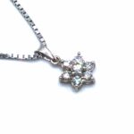 Stern Kette 42cm ca. 0,50 ct Diamanten Weißgold 585/ 14K Vorschau
