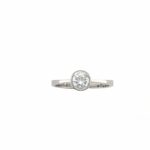 Solitärring Diamant Ring ca. 0,53 ct Brillant Weißgold 585/14K Verlobungsring - Bild 2 Vorschau