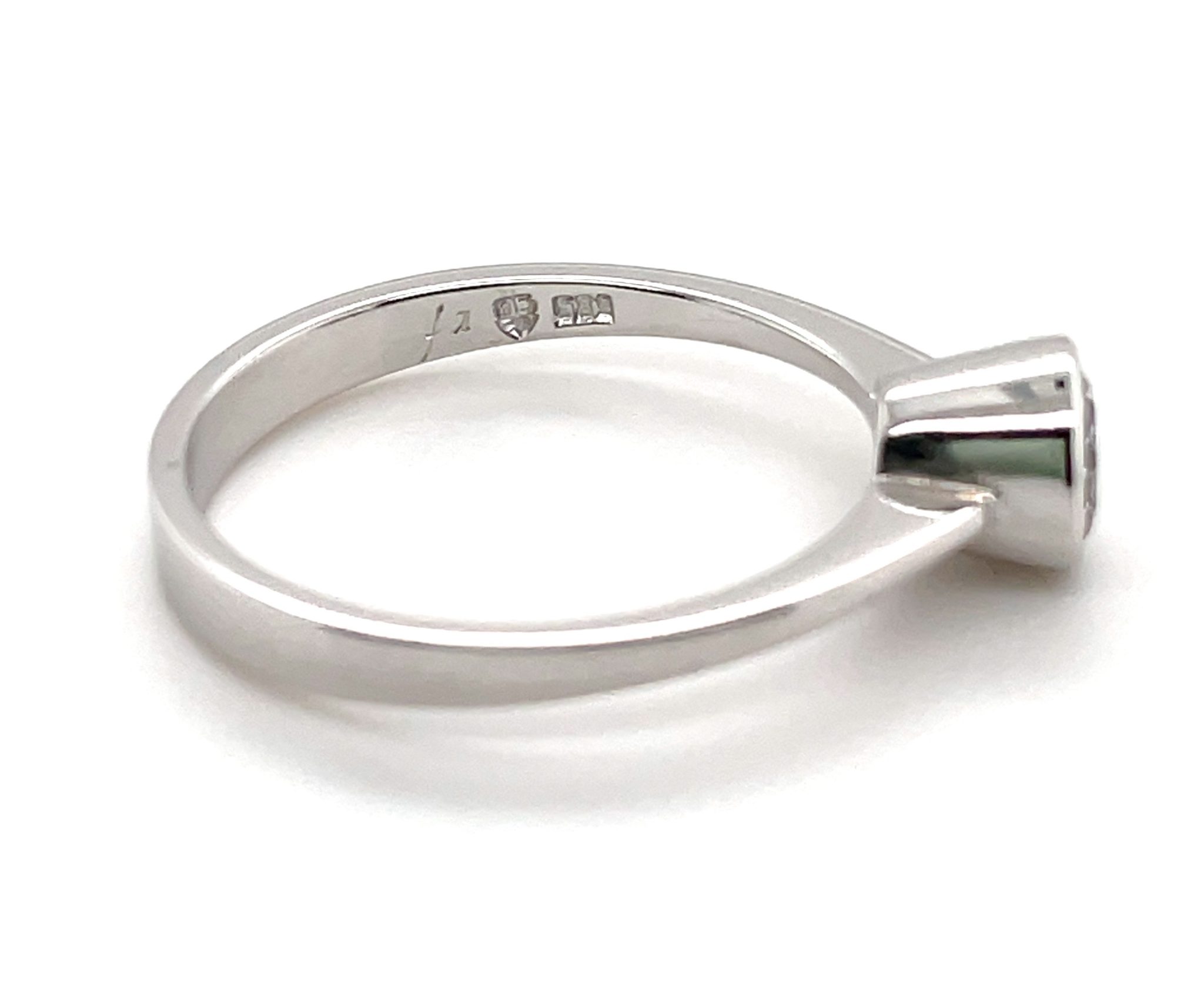 Solitärring Diamant Ring ca. 0,53 ct Brillant Weißgold 585/14K Verlobungsring - Bild 4