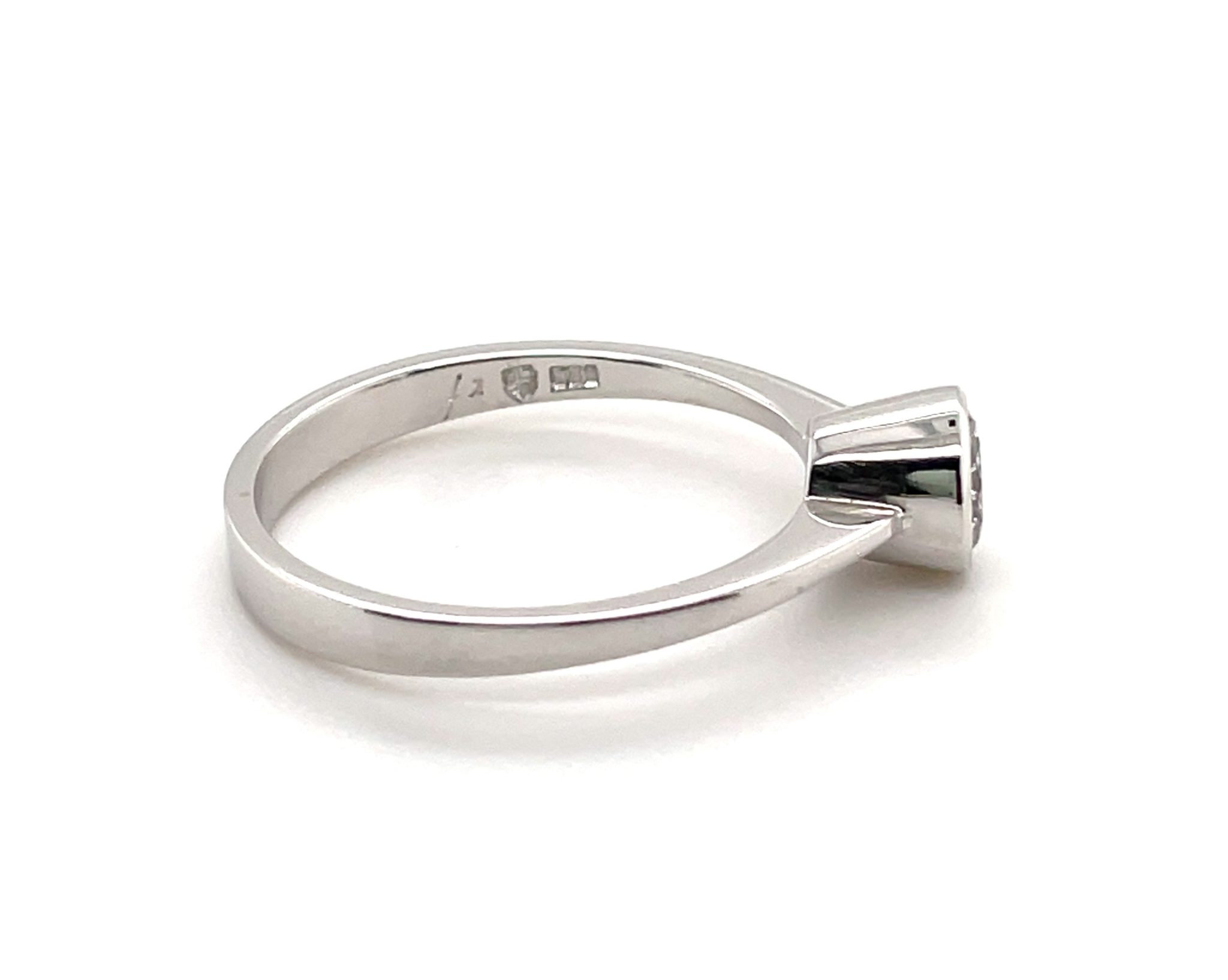 Solitärring Diamant Ring ca. 0,53 ct Brillant Weißgold 585/14K Verlobungsring - Bild 5