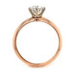 Solitärring Rosegold 585/14K ca. 1,0 ct  Diamant - Bild 4 Vorschau