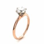 Solitärring Rosegold 585/14K ca. 1,0 ct  Diamant - Bild 3 Vorschau