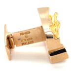 Lapponia „Q7“ Manschettenknöpfe Gelbgold 585/14K - Bild 3 Vorschau