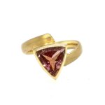 Rosa Turmalin Ring Gr. 53 Gold Ring Gelbgold 750/ 18K Vorschau