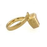 Rosa Turmalin Ring Gr. 53 Gold Ring Gelbgold 750/ 18K - Bild 2 Vorschau