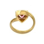 Rosa Turmalin Ring Gr. 53 Gold Ring Gelbgold 750/ 18K - Bild 3 Vorschau