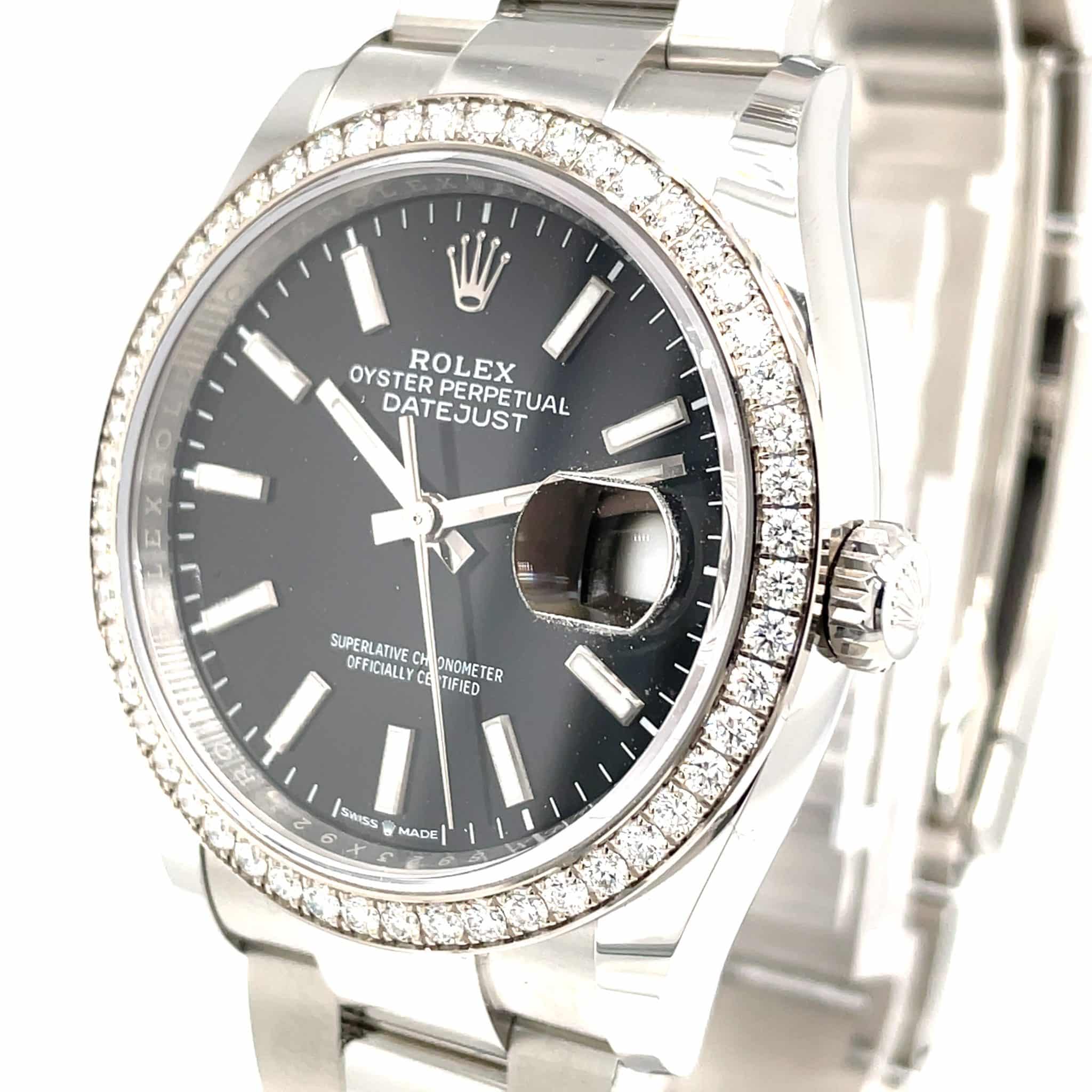 Rolex Datejust 36 Ref. 126284RBR NEU 08/21 Stahl/Weißgold Diamond Factory FULL SET - Bild 3
