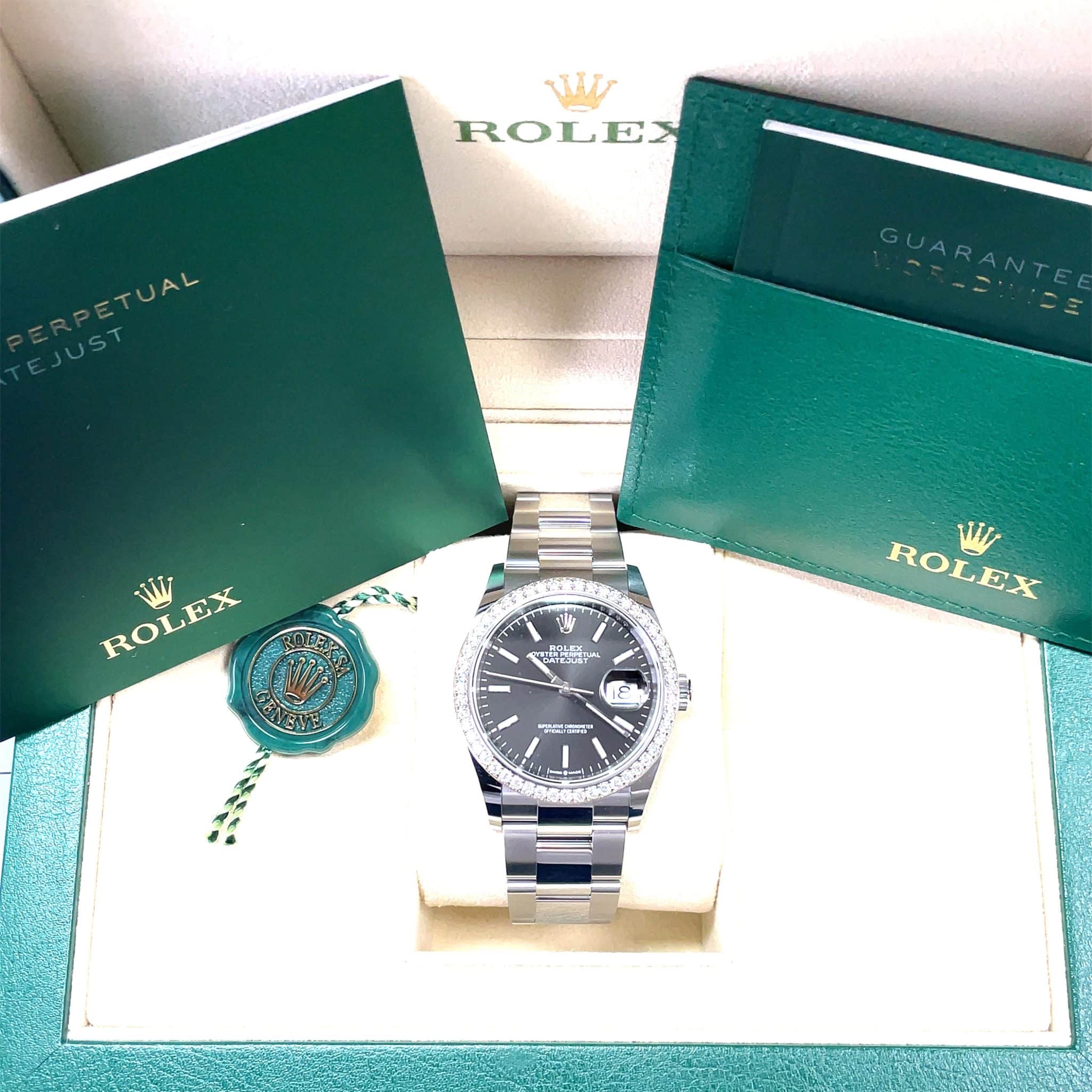 Rolex Datejust 36 Ref. 126284RBR NEU 08/21 Stahl/Weißgold Diamond Factory FULL SET - Bild 8