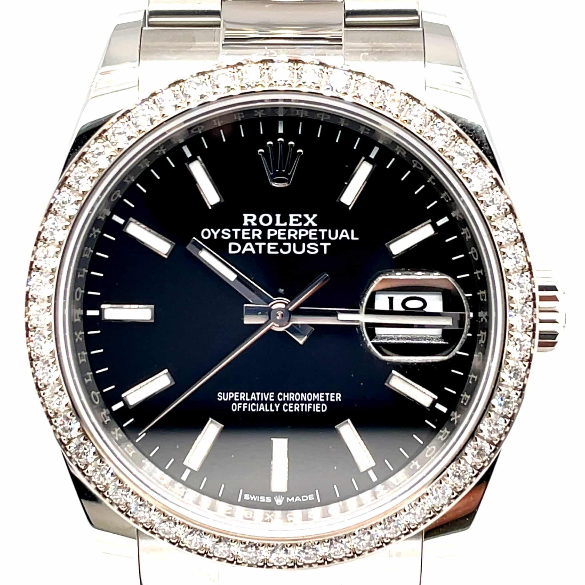 Rolex Datejust 36 Ref. 126284RBR NEU 08/21 Stahl/Weißgold Diamond Factory FULL SET - Bild 2
